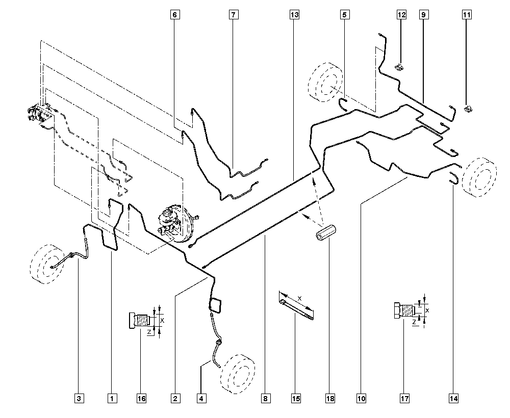 DACIA 462107211R - Тормозной шланг parts5.com