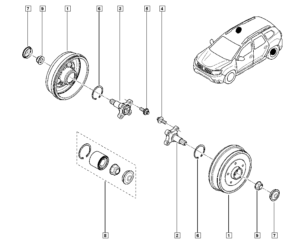 DACIA 432106434R - Комплект подшипника ступицы колеса parts5.com