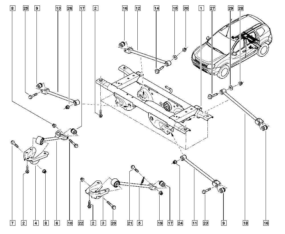 DACIA 82 00 839 124 - Рычаг подвески колеса parts5.com