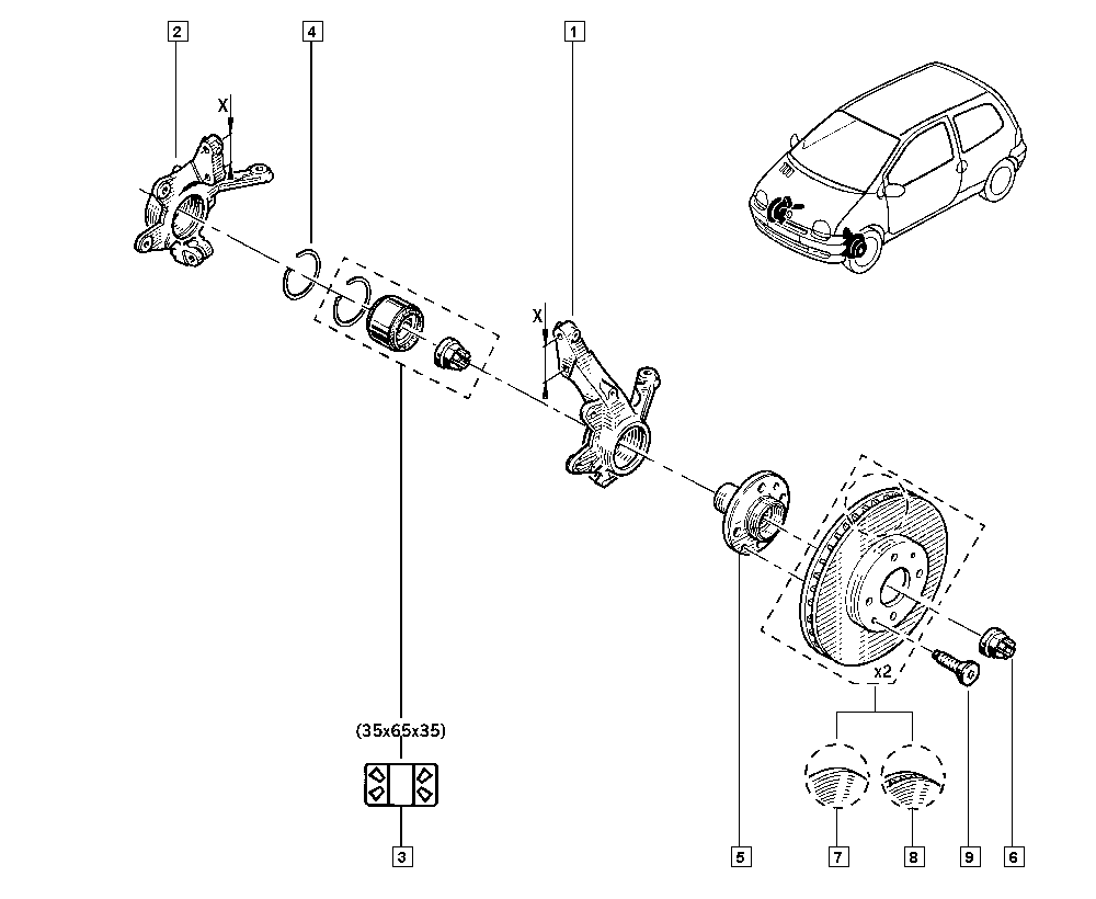 RENAULT TRUCKS 77 01 204 285 - Тормозной диск parts5.com