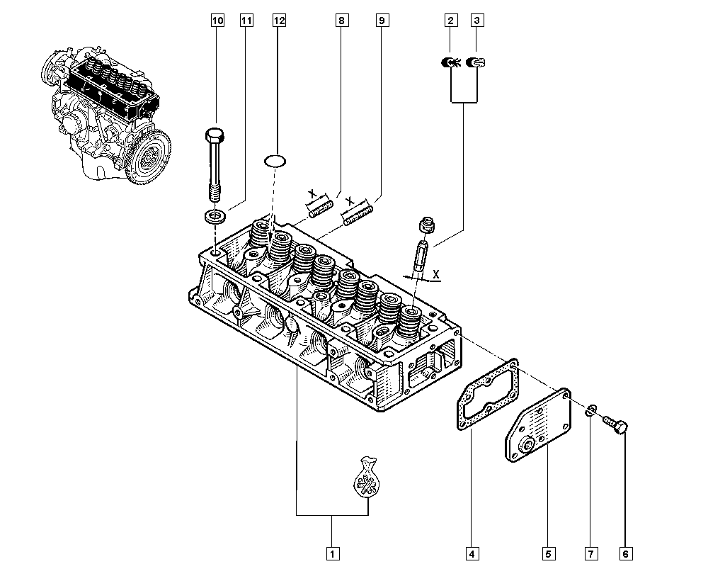 RENAULT 77 00 658 325 - Уплотнительное кольцо, стержень клапана parts5.com