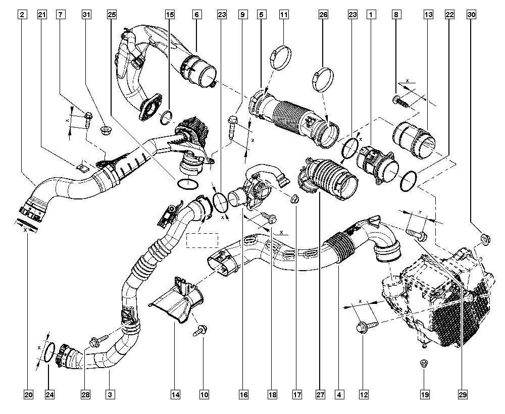 RENAULT 144604599R - Трубка, нагнетание воздуха parts5.com