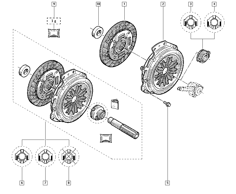 RENAULT 77 01 478 125 - Комплект сцепления parts5.com