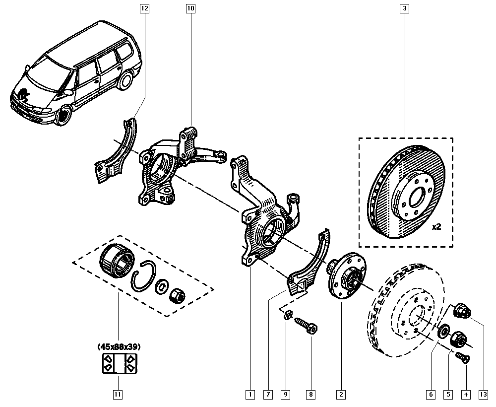 RENAULT TRUCKS 7701205843 - Тормозной диск parts5.com