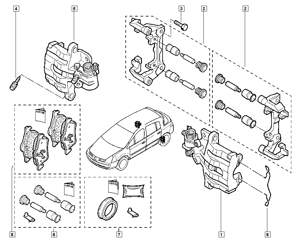 DACIA 7701206609 - Тормозные колодки, дисковые, комплект parts5.com