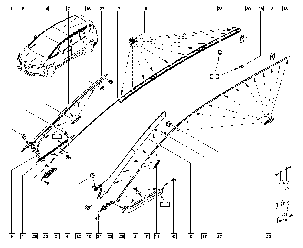 DACIA 05 40 000 01R - Распорная заклепка parts5.com