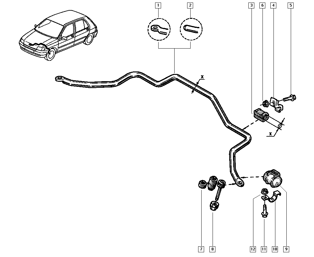 RENAULT TRUCKS 77 00 799 404 - Тяга / стойка, стабилизатор parts5.com