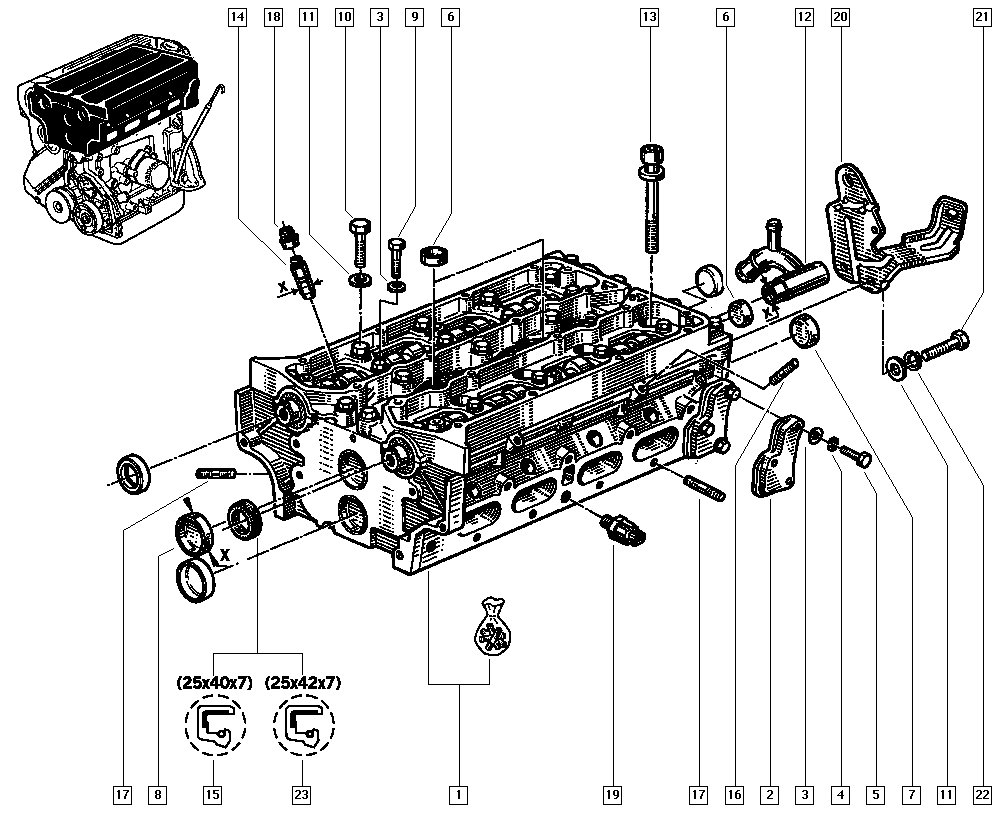 NISSAN 8200234651 - Уплотнительное кольцо, стержень клапана parts5.com