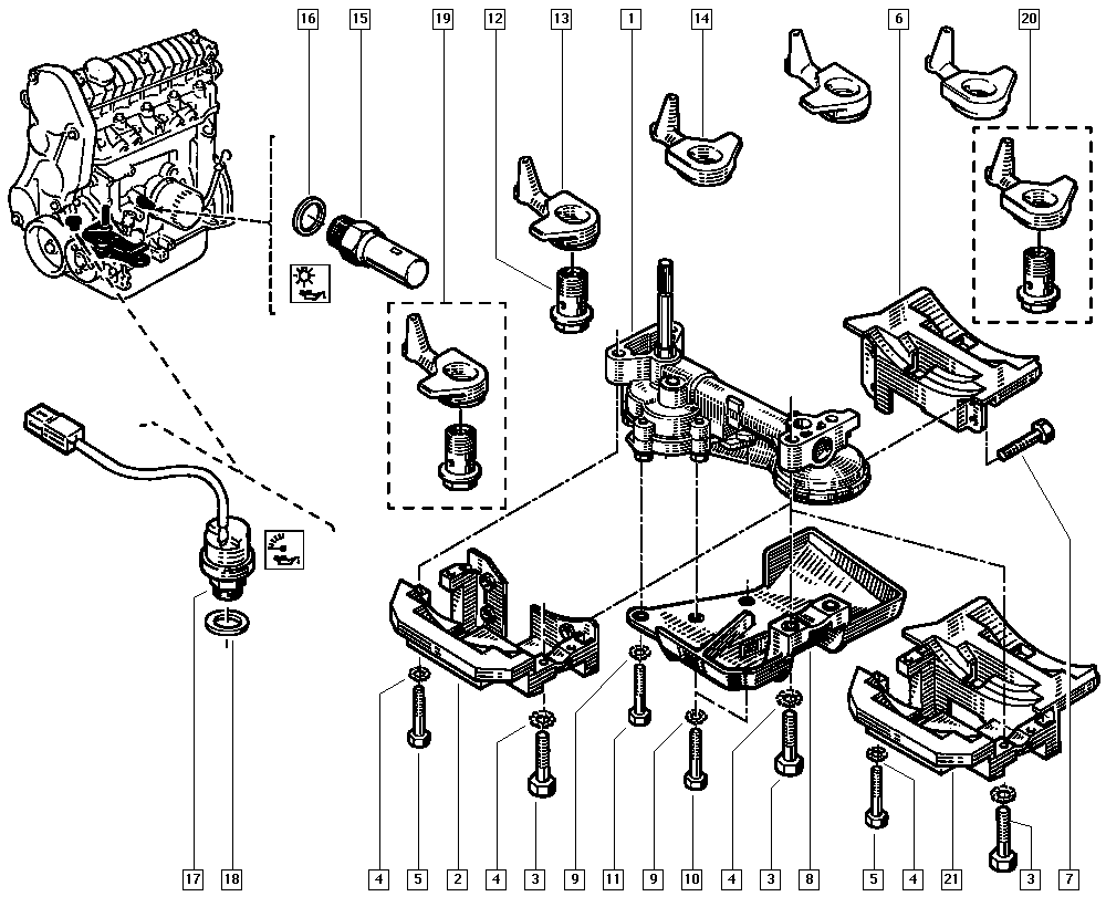 RENAULT 77 00 845 214 - Датчик, давление масла parts5.com