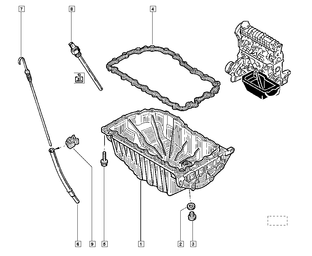 RENAULT TRUCKS 77 00 859 751 - Прокладка, масляная ванна parts5.com