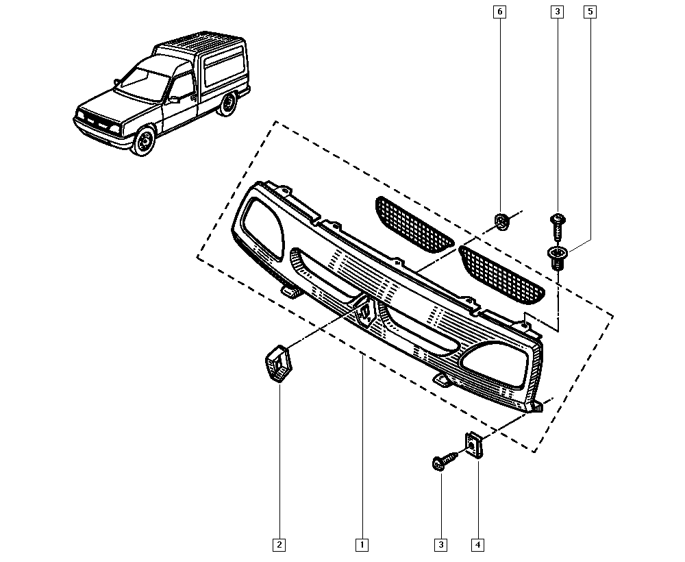 RENAULT 7700824625 - Эмблема радиатора parts5.com