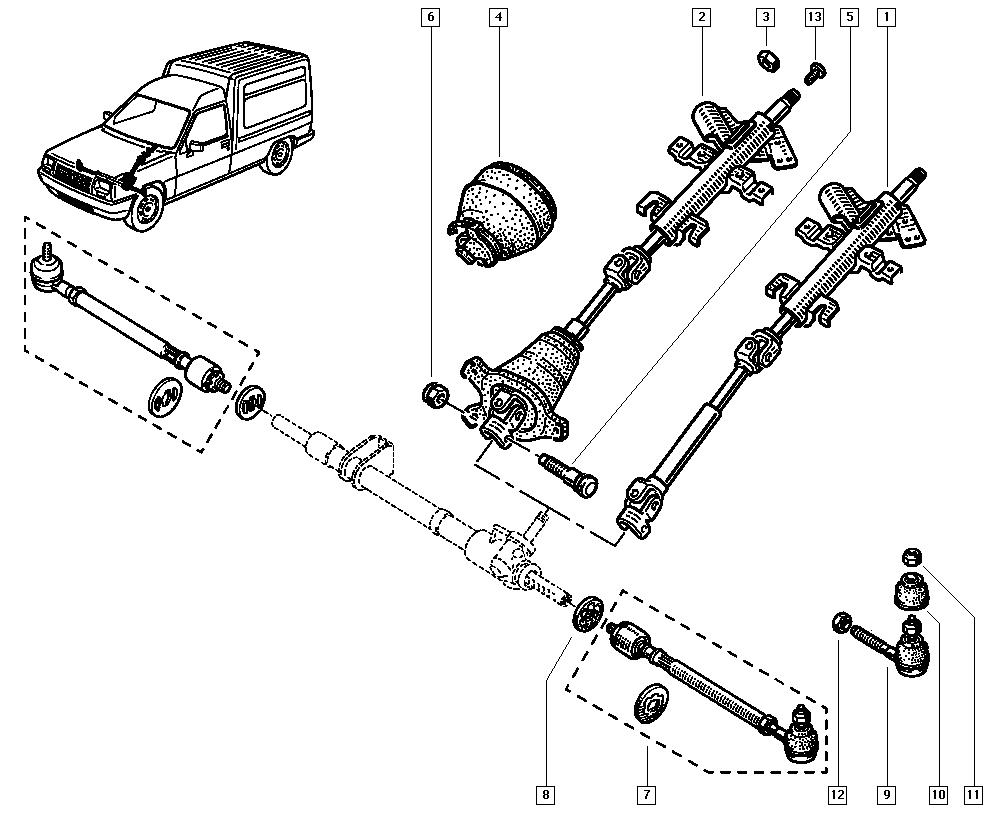 DACIA 7701463346 - - Осевой шарнир, рулевая тяга parts5.com