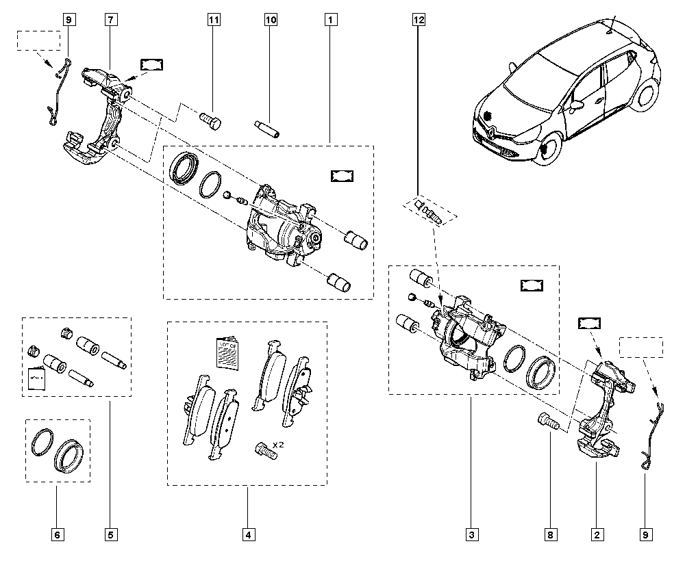 RENAULT 41011-8579R - Тормозной суппорт parts5.com