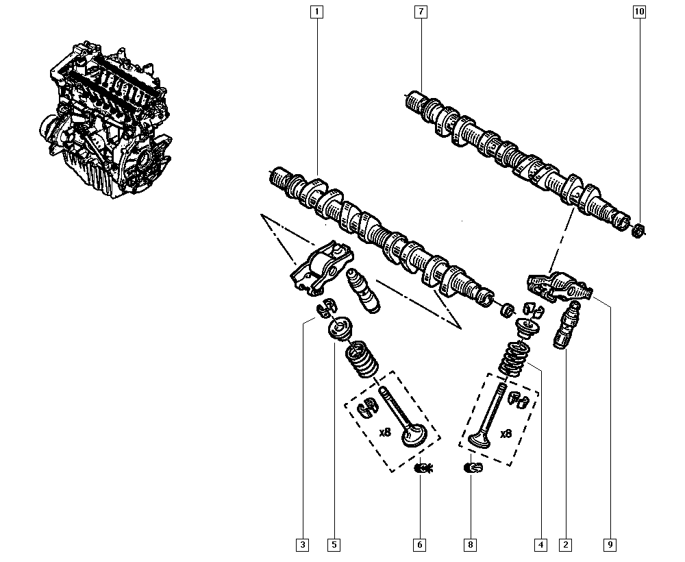 RENAULT TRUCKS 7700107555 - Толкатель, гидрокомпенсатор parts5.com