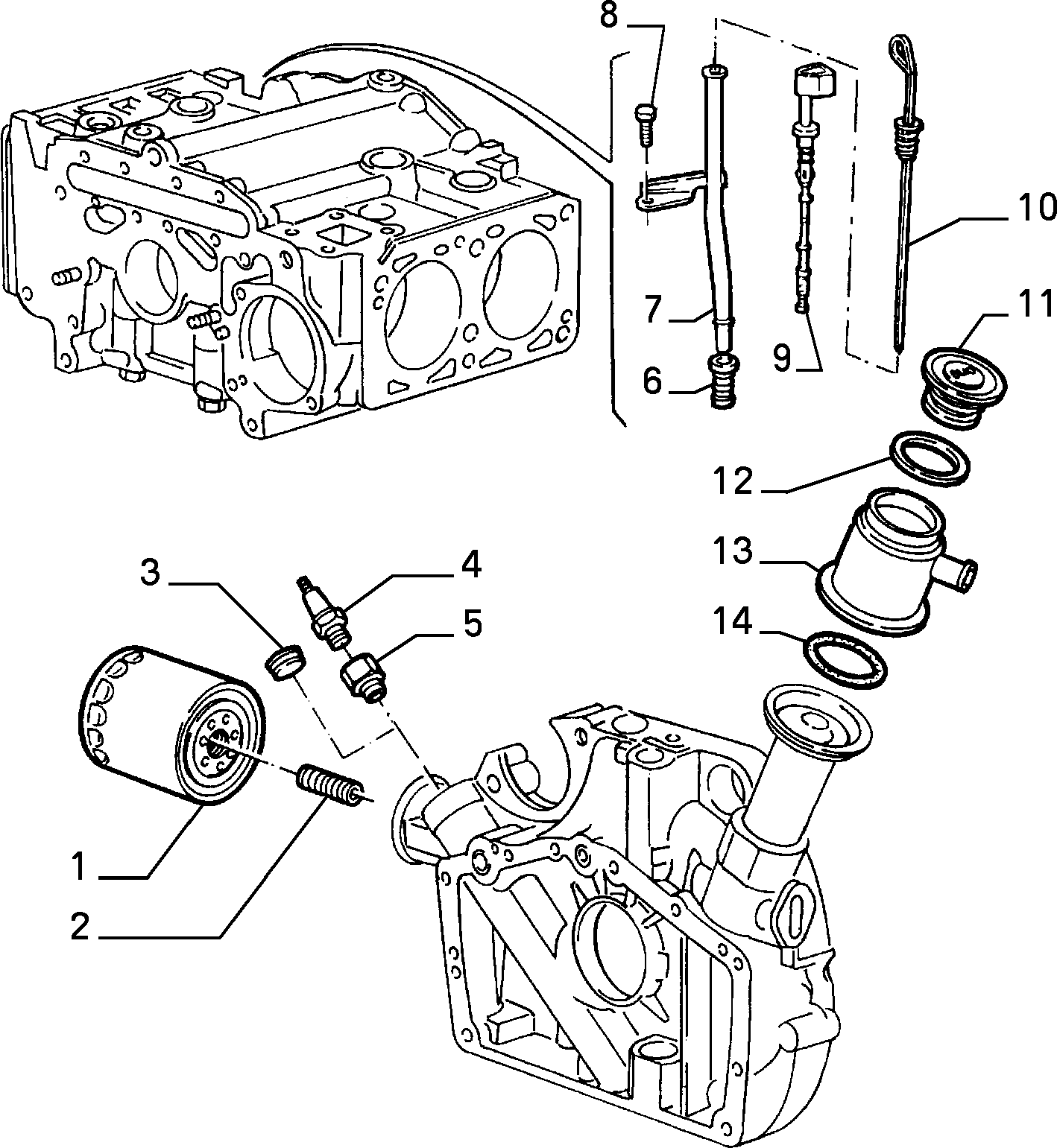 FIAT 46805828 - Масляный фильтр parts5.com