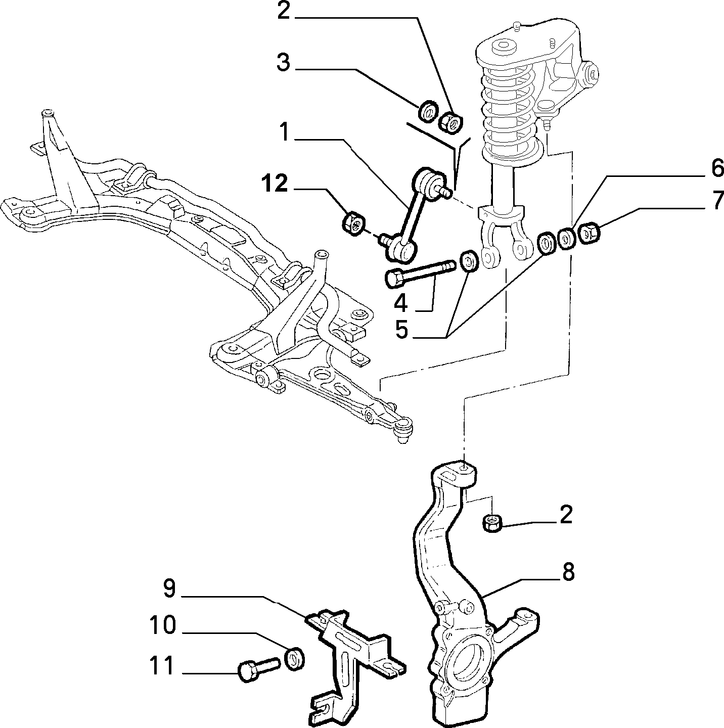 Alfa Romeo 60625029 - Тяга / стойка, стабилизатор parts5.com