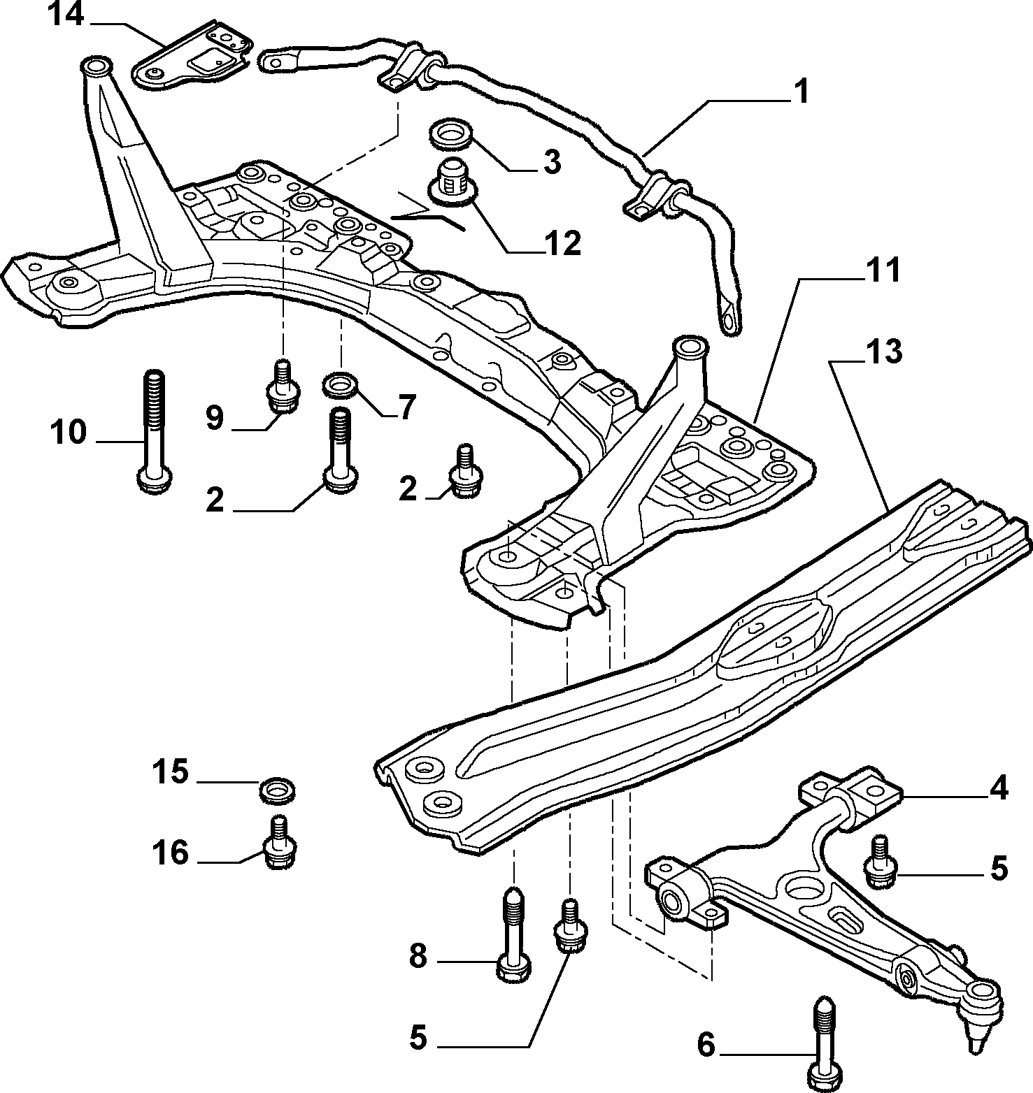 Lancia 60686892 - Рычаг подвески колеса parts5.com