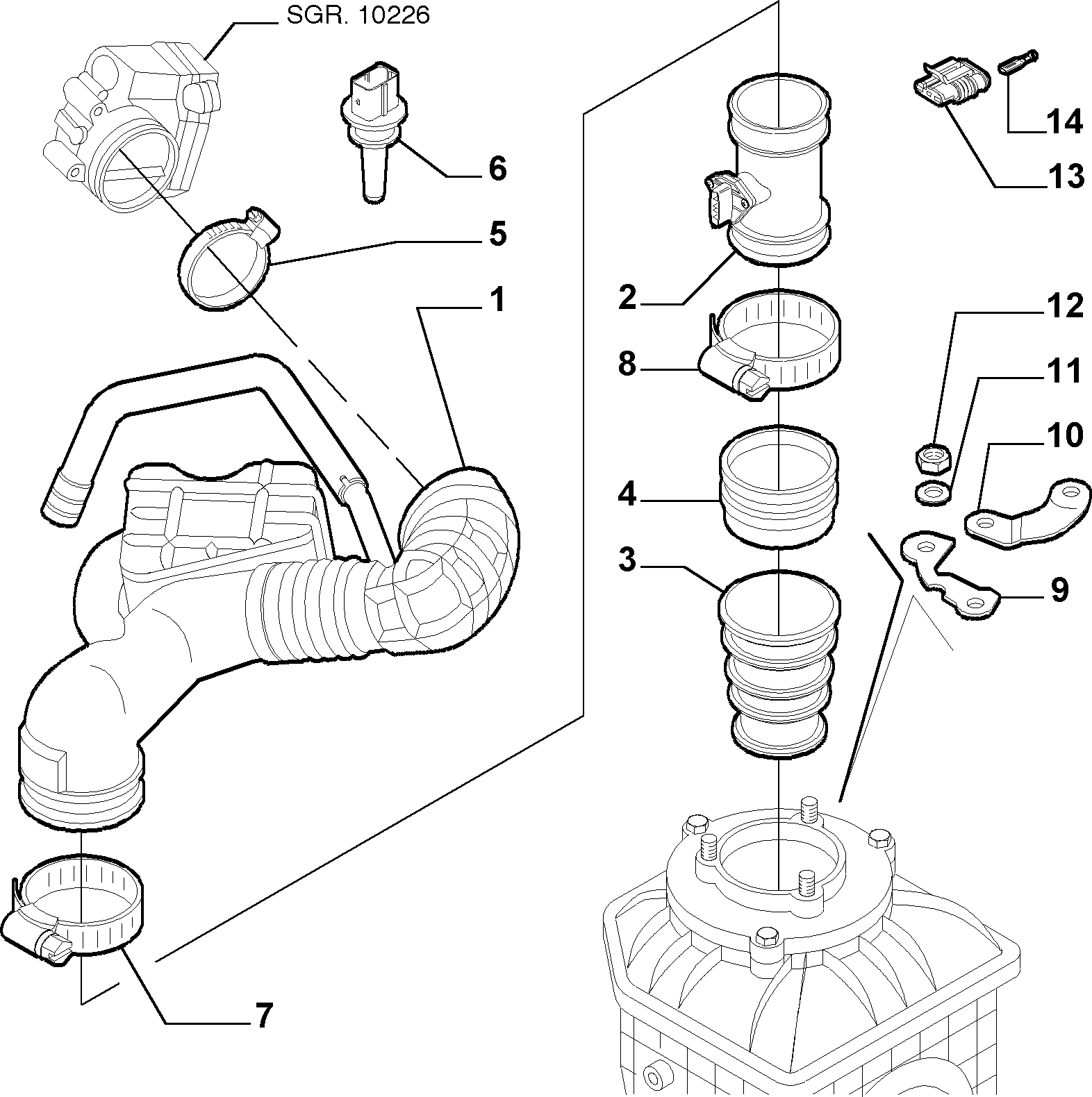 FERRARI 46811312 - Датчик потока, массы воздуха parts5.com