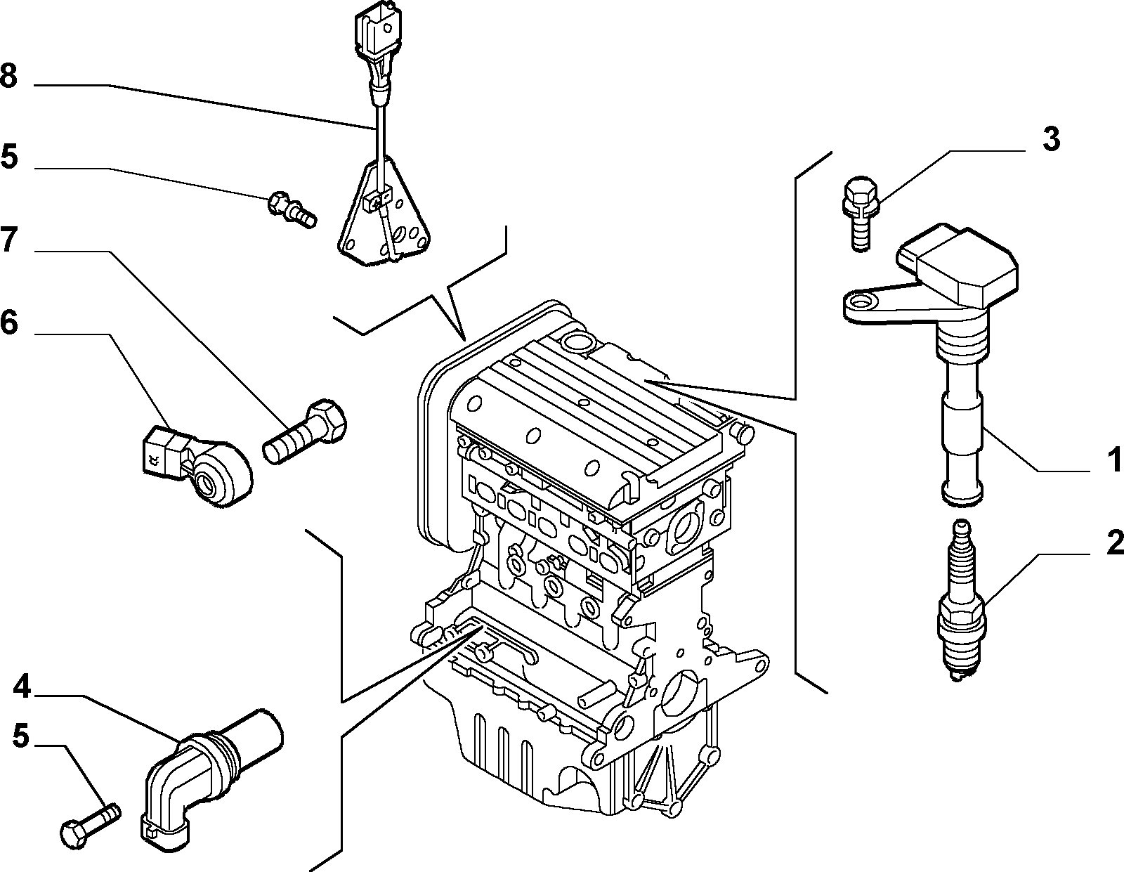 FERRARI 551 8782 0 - Датчик детонации parts5.com