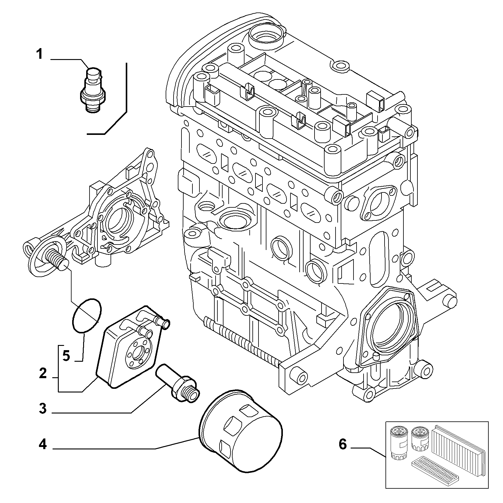 FIAT 73500506 - Oil Filter parts5.com