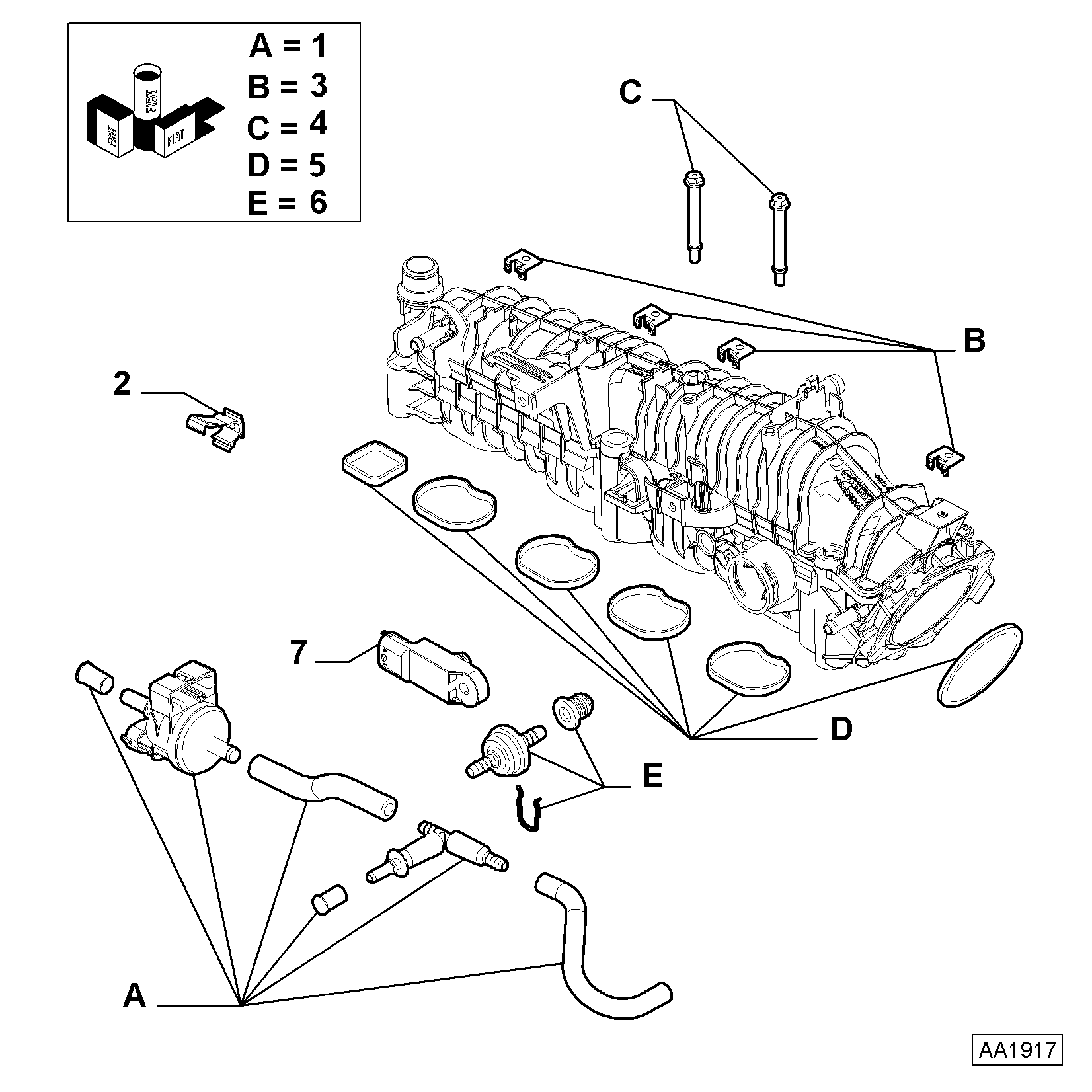 Chrysler 55219295 - Датчик, давление во впускной трубе parts5.com