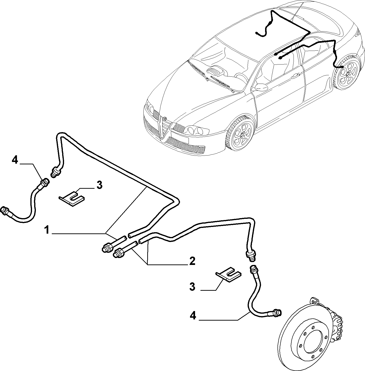 Alfa Romeo 51700558 - Тормозной шланг parts5.com