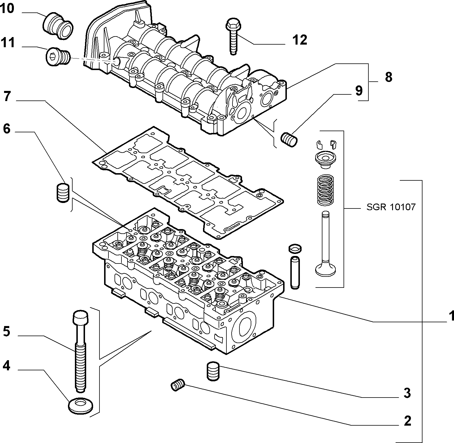 FIAT 55189807 - Заглушка, ось коромысла-монтажное отверстие parts5.com