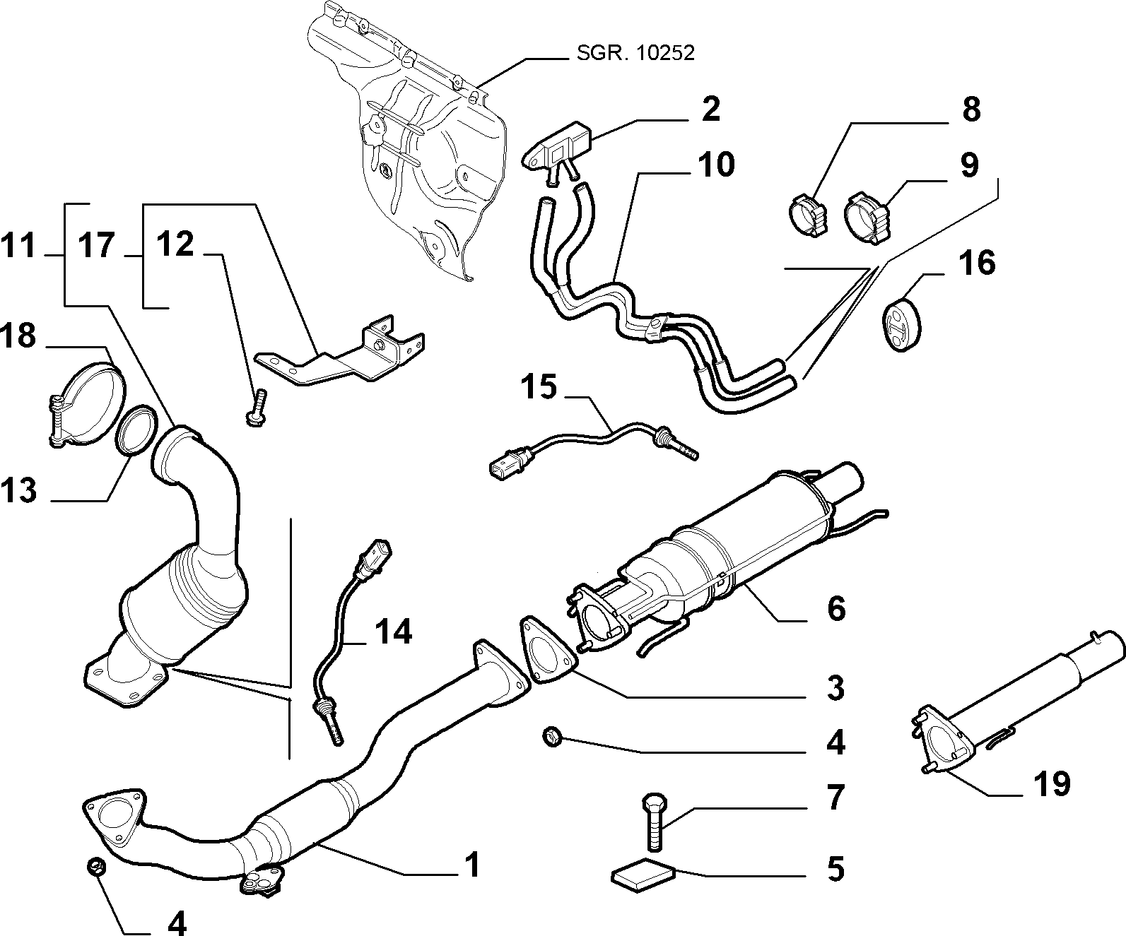 Lancia 51792301 - Датчик, давление выхлопных газов parts5.com