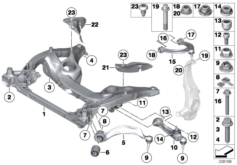 Mini 31126775967 - - Сайлентблок, рычаг подвески колеса parts5.com