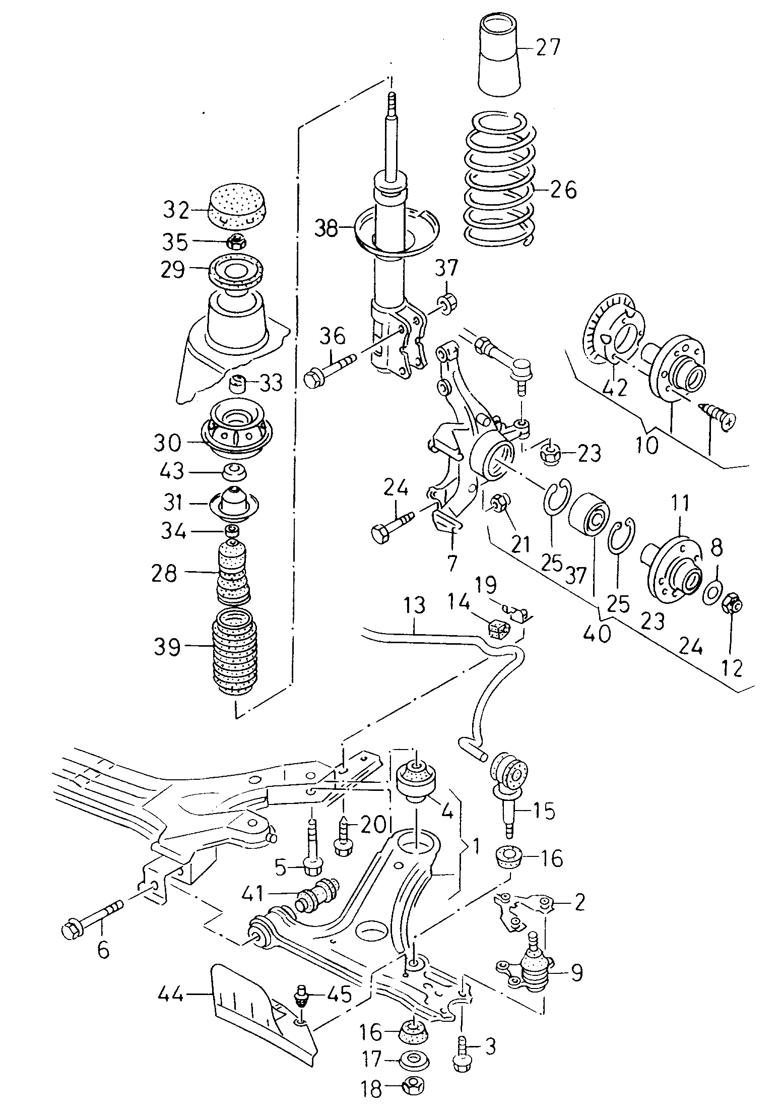 VW 357 412 303 F - Отбойник, демпфер амортизатора parts5.com