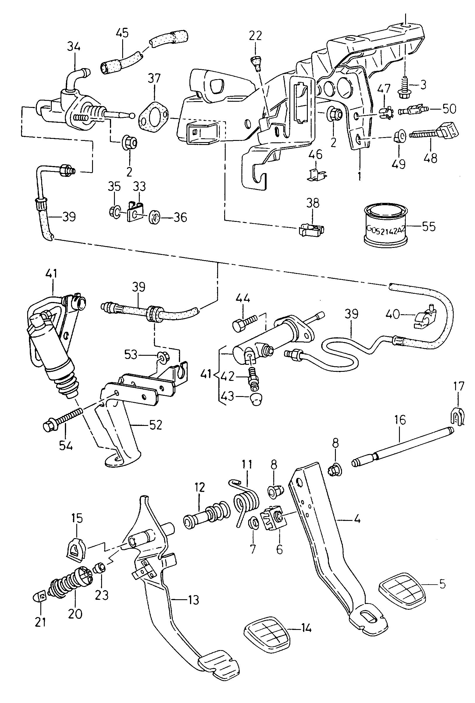 VAG 1H1 721 401 - Главный цилиндр, система сцепления parts5.com