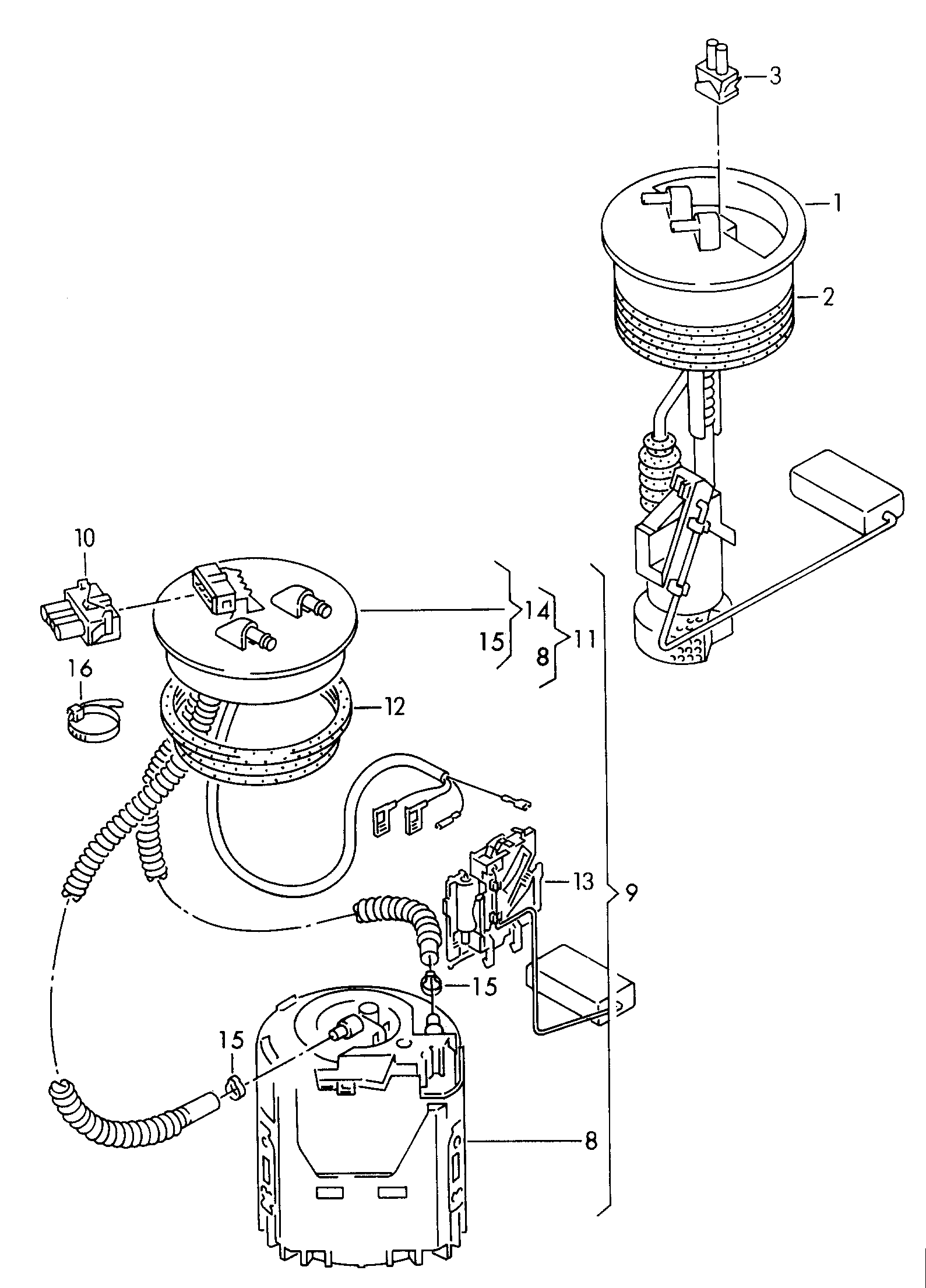 AUDI 6N0919087F - Fuel delivery module parts5.com