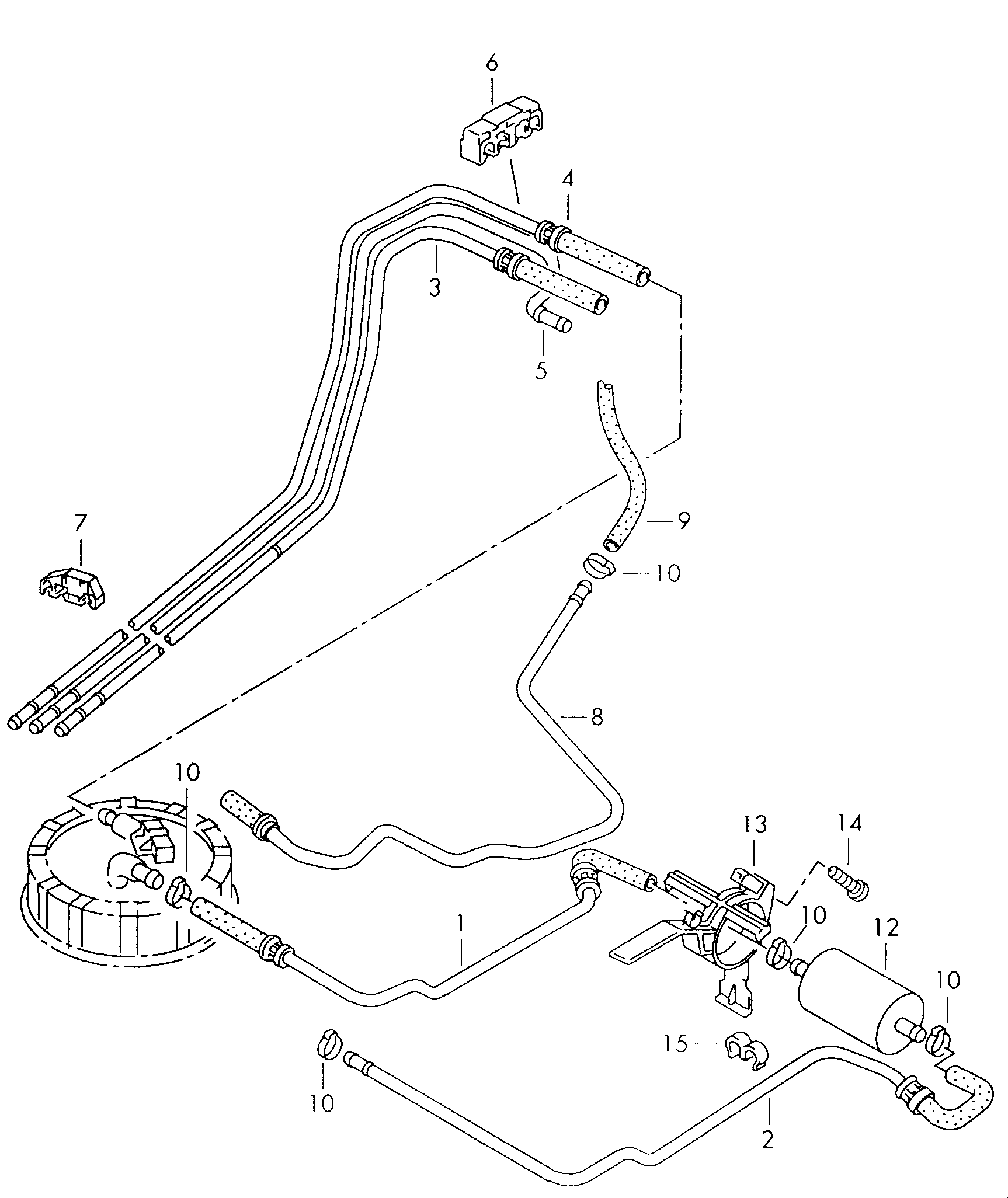 CUPRA 6N0201511A - Fuel filter parts5.com