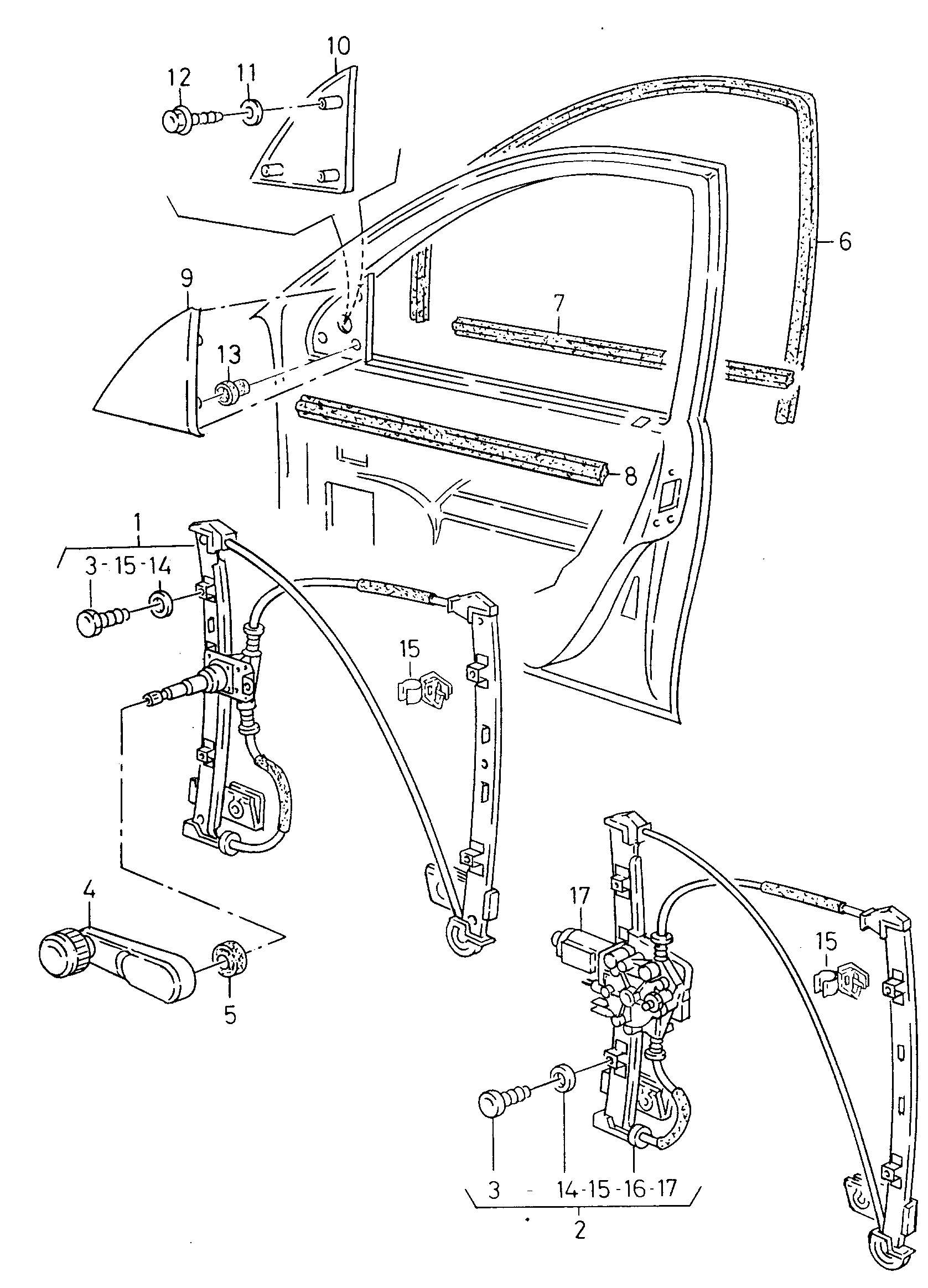 VW 6K3837401H - Стеклоподъемник parts5.com