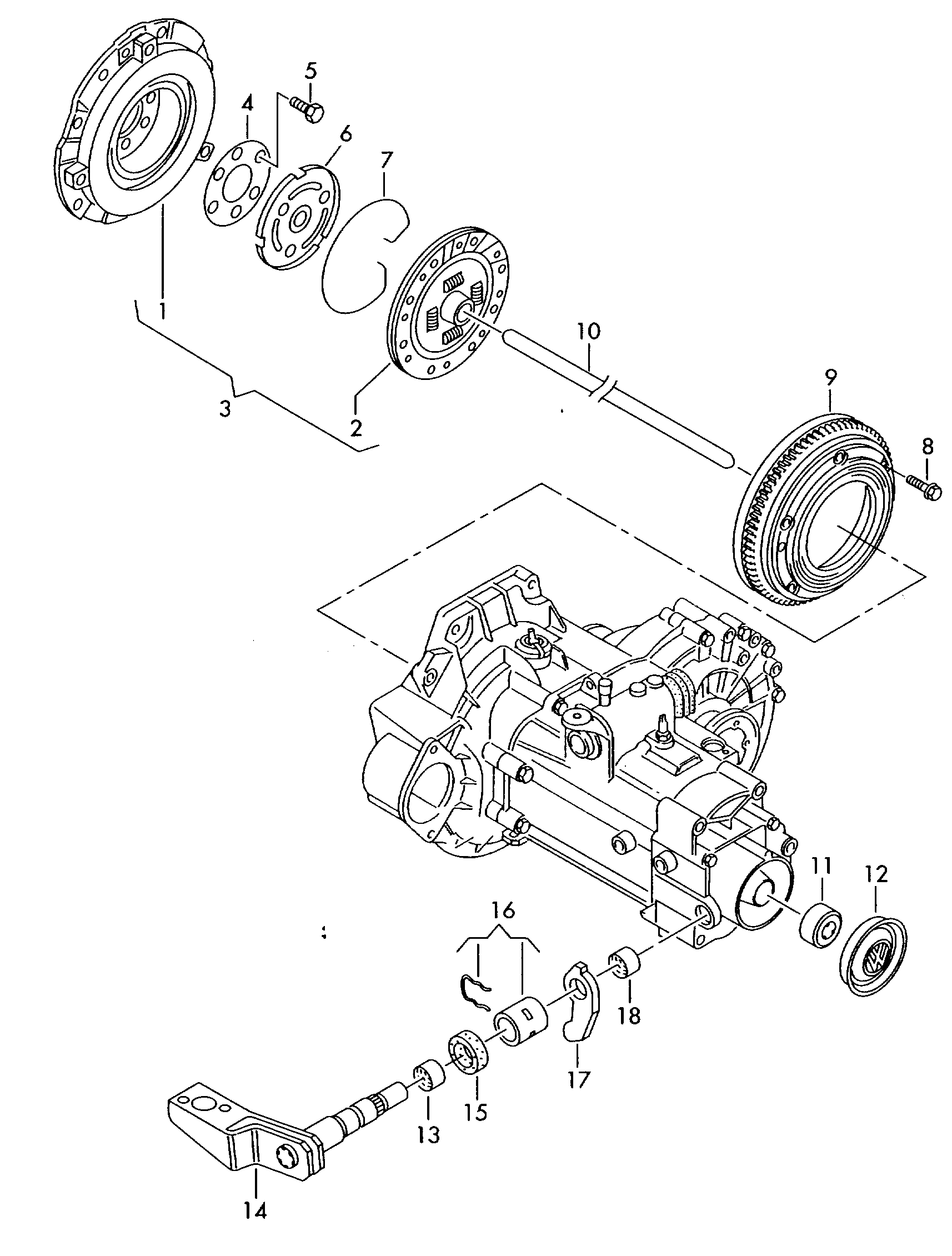 VW 027 141 025 T - Нажимной диск сцепления parts5.com