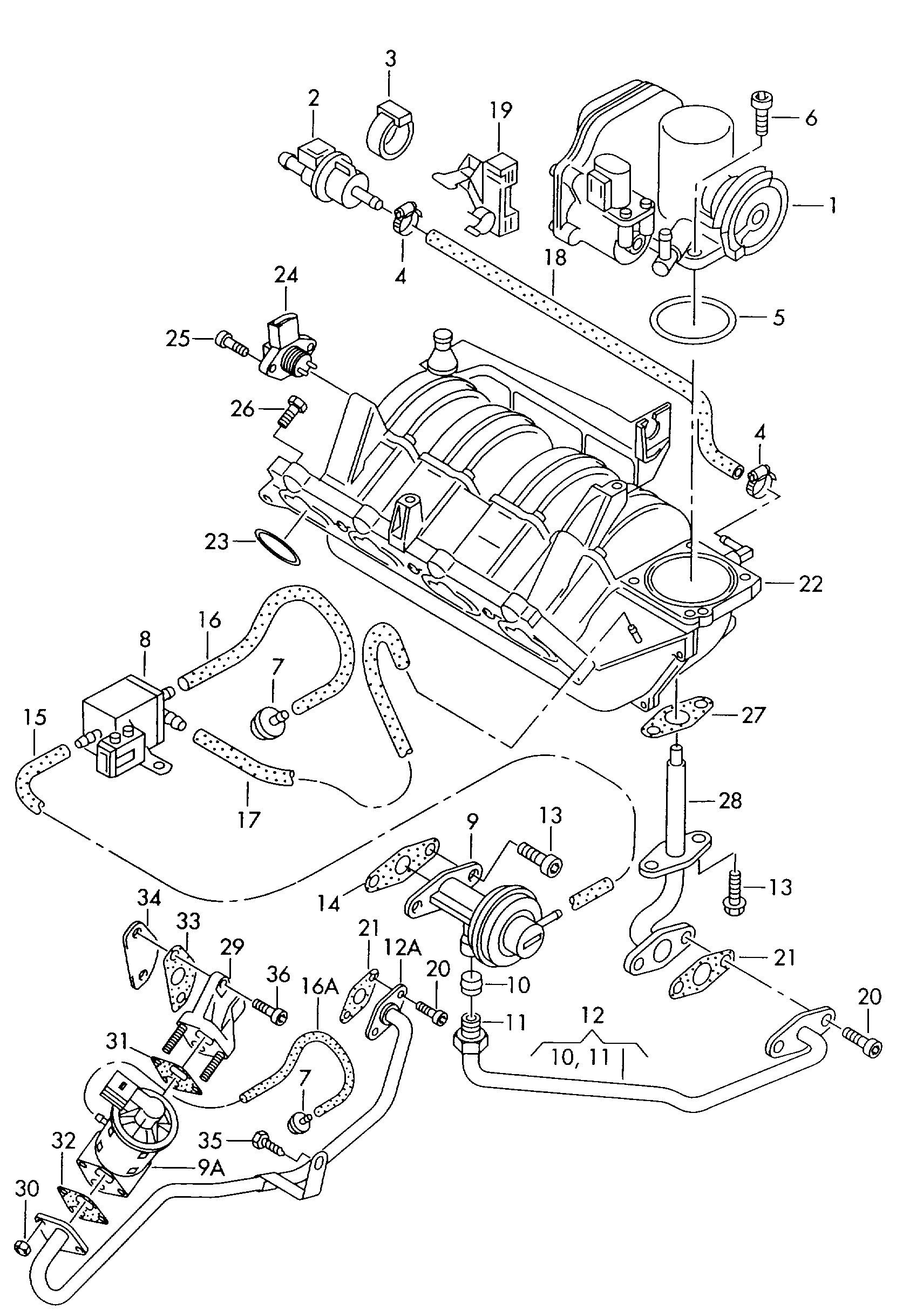 VAG 036131503M - Клапан возврата ОГ parts5.com