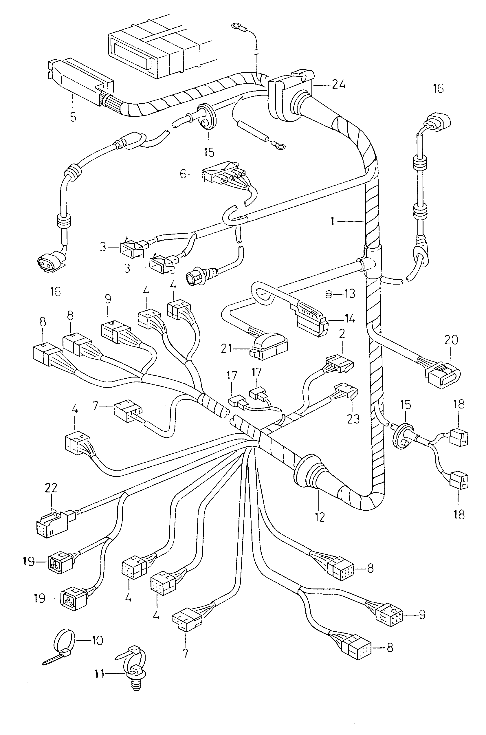 VW 357 973 202 - Ремонтный комплект кабеля, центральное электрооборудование parts5.com