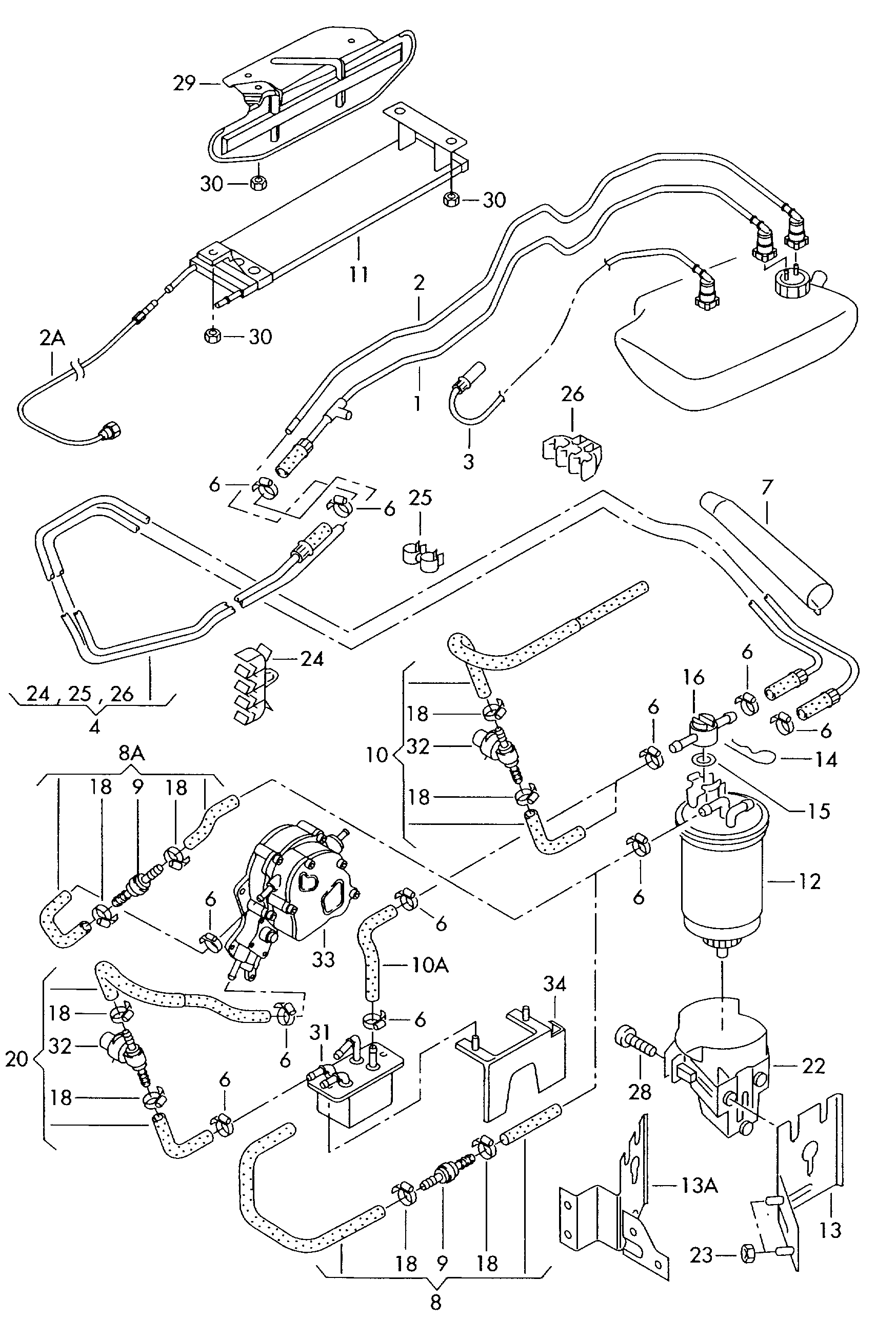 Seat 7M0 127 401 A - Топливный фильтр parts5.com