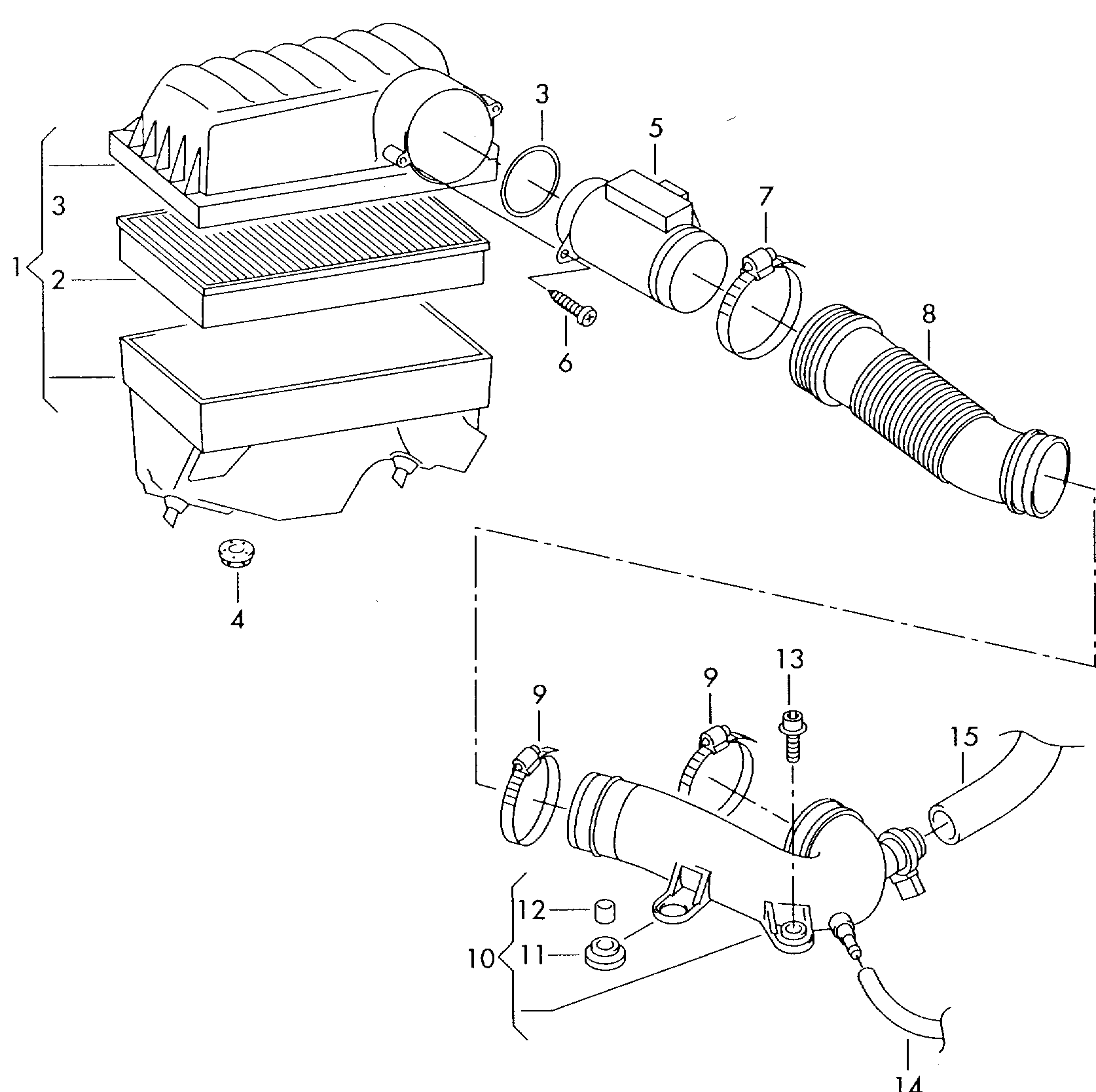 Seat 071 906 461 B - Датчик потока, массы воздуха parts5.com