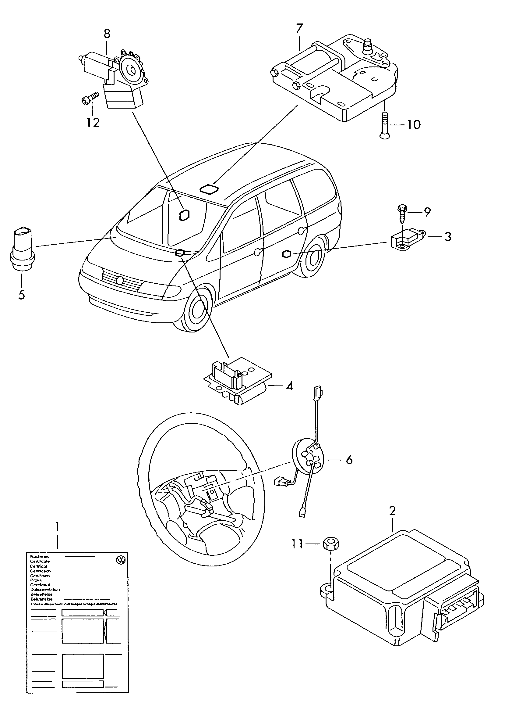 VAG 7M3959801 - Стеклоподъемник parts5.com