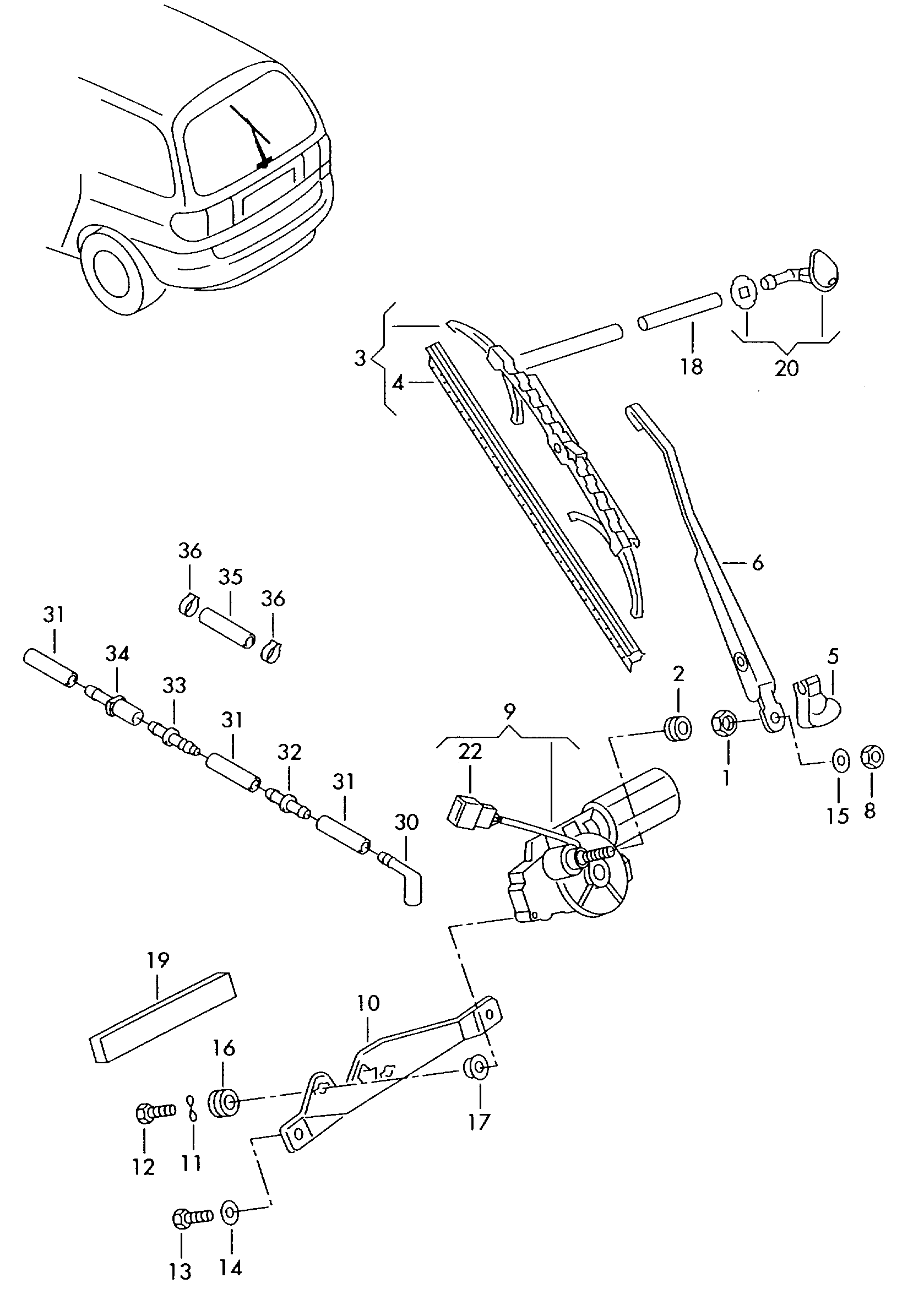 Seat 1J0955429A - Wiper Blade parts5.com