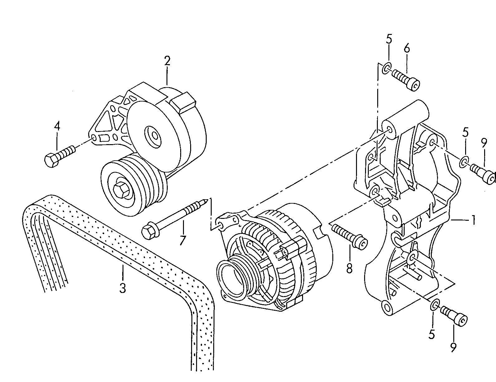 VW 022 145 299 D - Направляющий ролик, поликлиновый ремень parts5.com