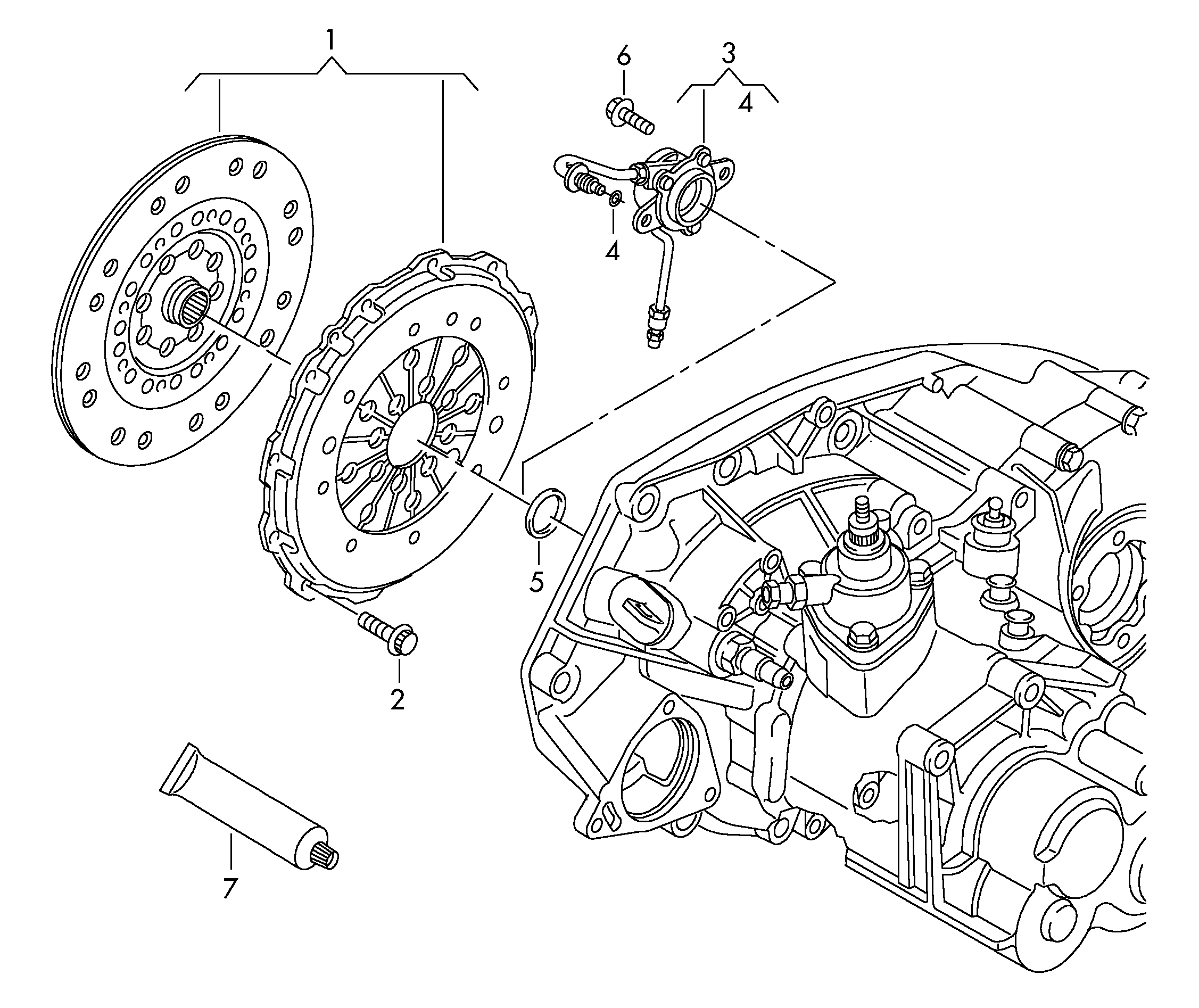 Seat 0A5 141 671 E - Центральный выключатель, система сцепления parts5.com