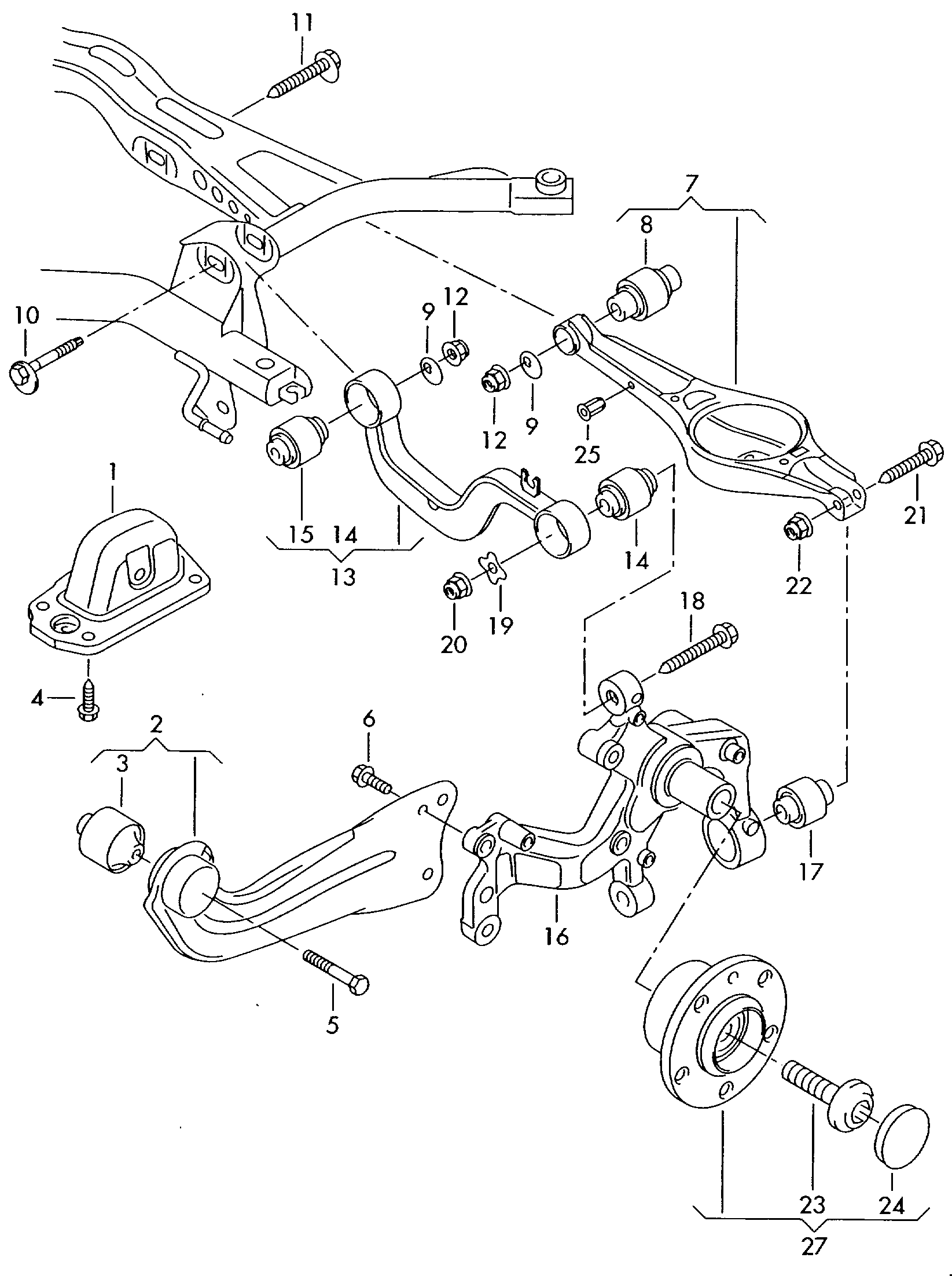 VAG N   906 484 02 - Ремонтный комплект, рычаг подвески parts5.com