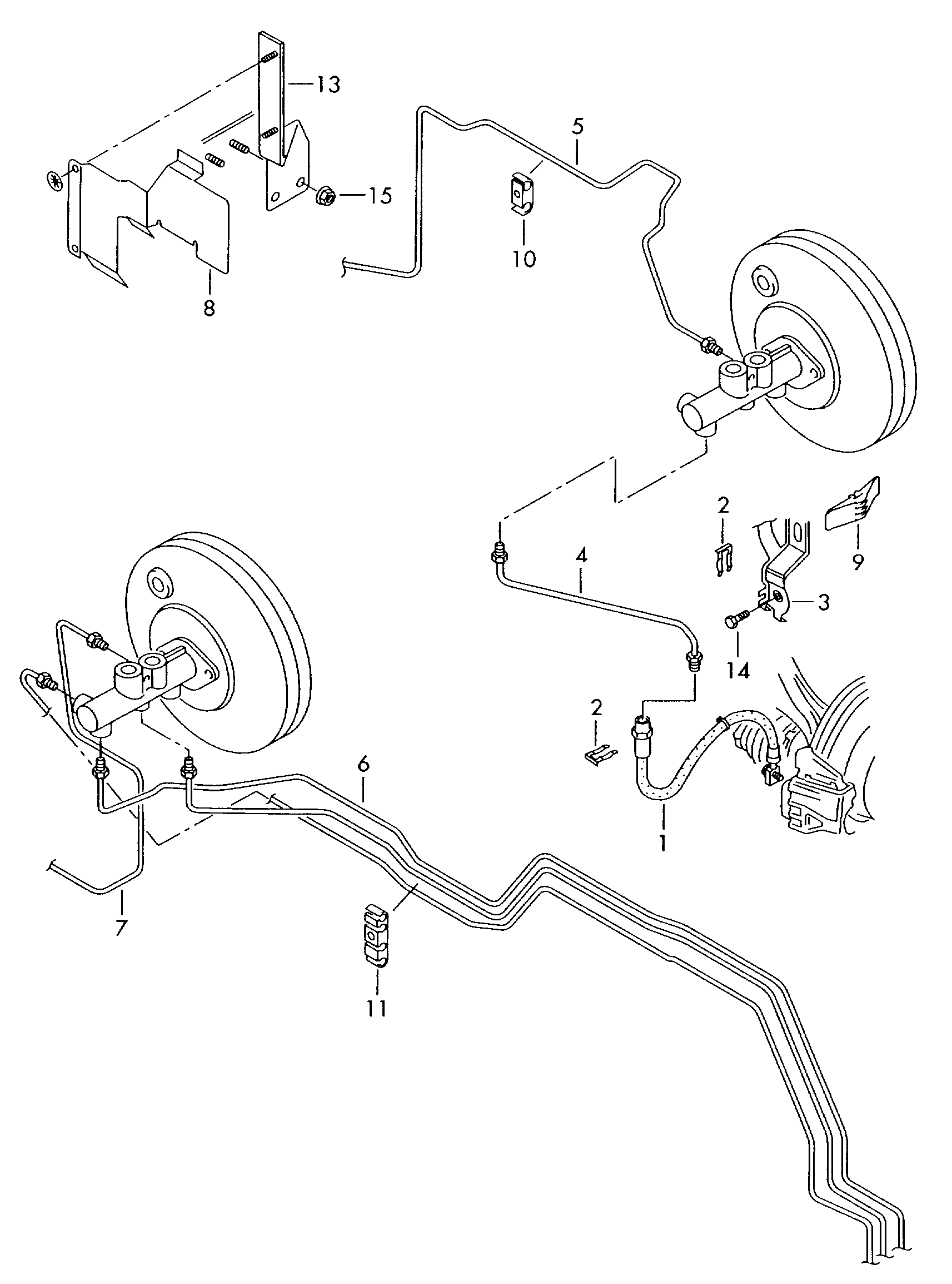 VAG 6Q0 611 701 E - Тормозной шланг parts5.com