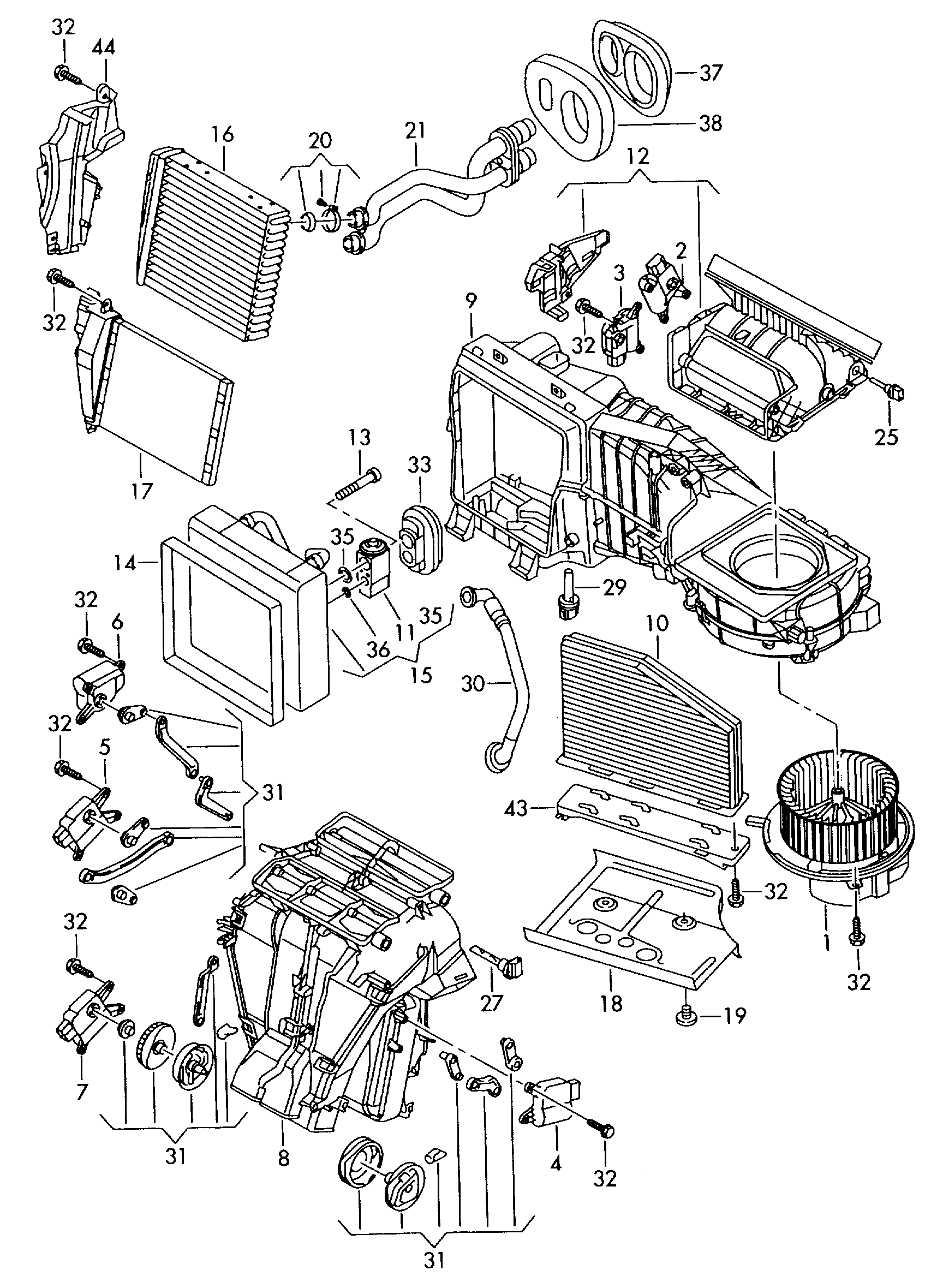 Seat 3C0 907 521 D - Блок управления, отопление / вентиляция parts5.com