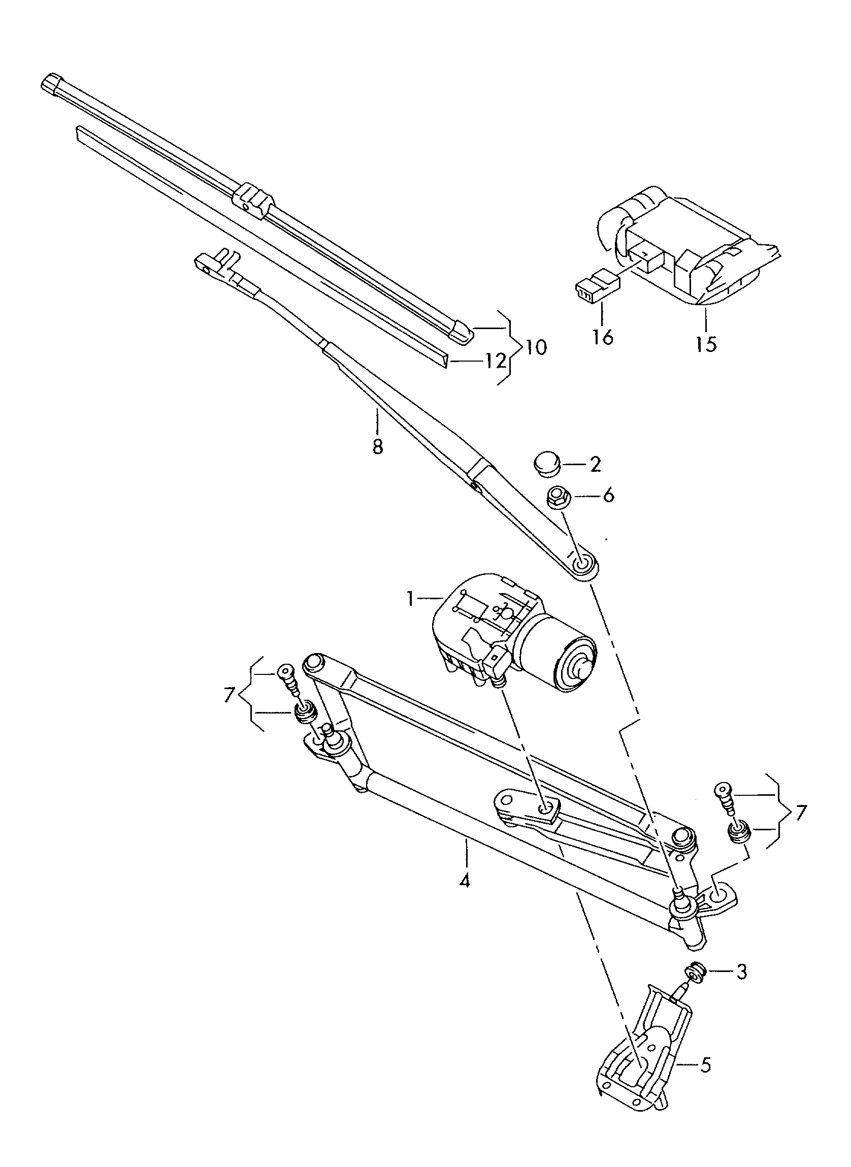 VAG 1P0955425B - Щетка стеклоочистителя parts5.com