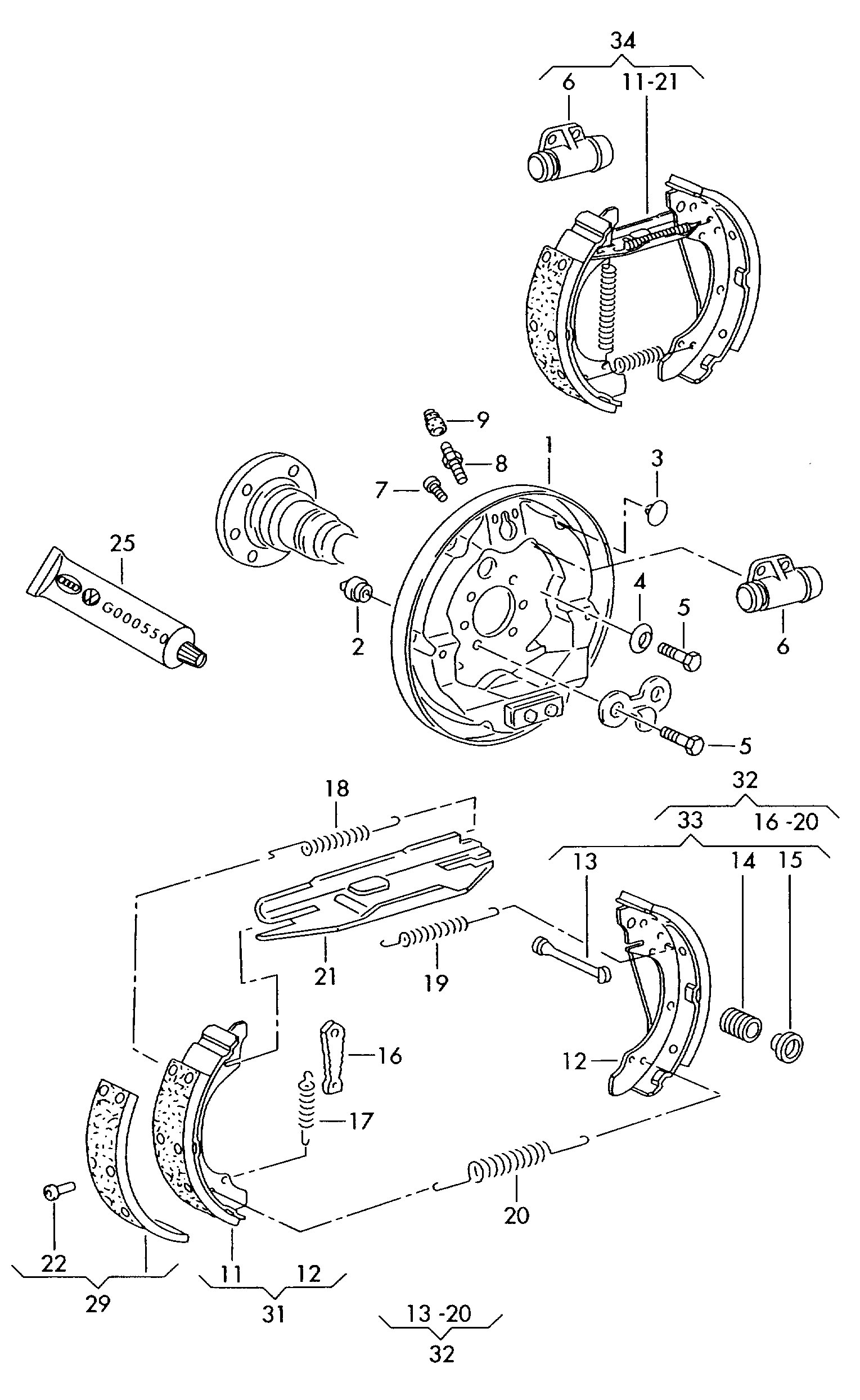 Skoda 6Q0 609 617 - Тормозной барабан parts5.com