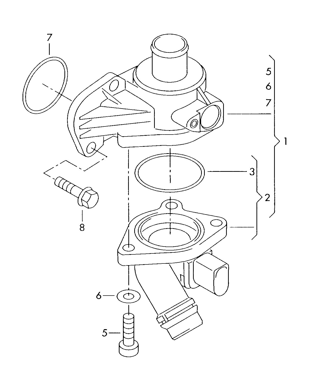 Seat 06F 121 111 - Термостат, охлаждающая жидкость parts5.com