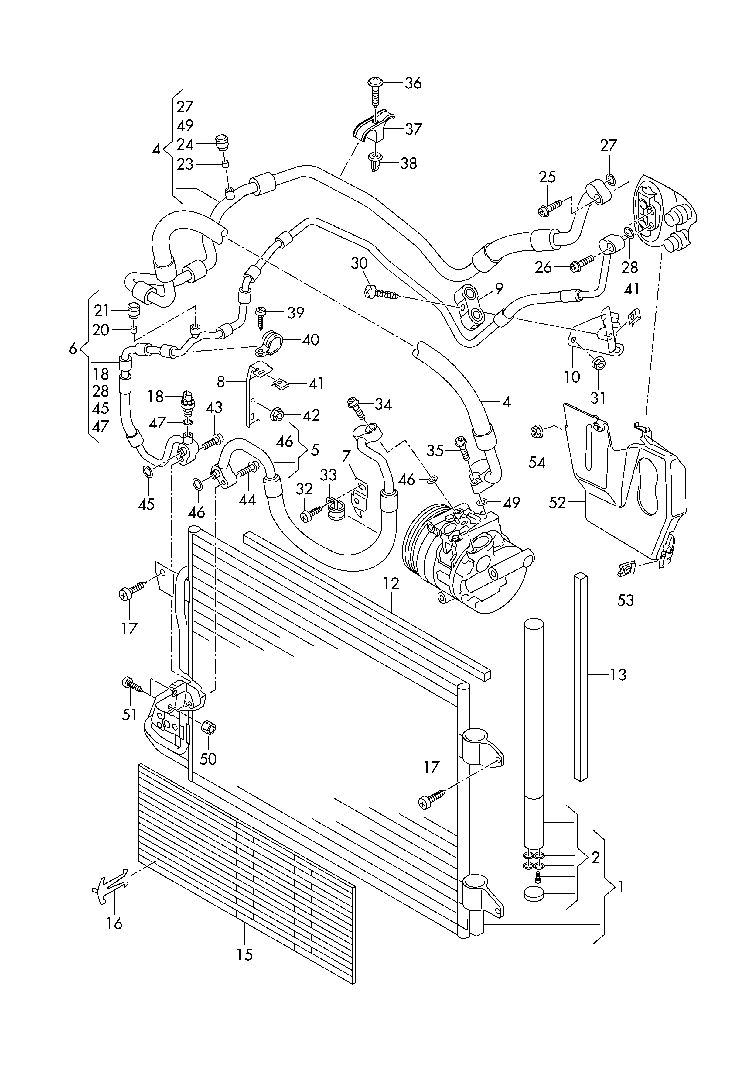 Seat 1K0820411H - Конденсатор кондиционера parts5.com